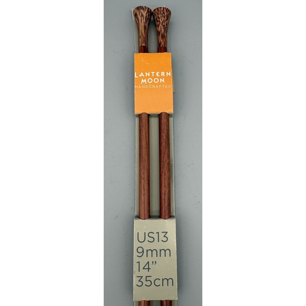 Lantern‎ Moon Handcrafted Rosewood Crochet Knitting Needles US 13 9mm 14" 35cm